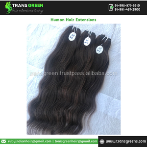 ผู้จัดจำหน่ายที่มีประสบการณ์ของ100% ดิบที่ยังไม่ได้บริสุทธิ์อินเดียวัดผมสีไม่มี #2ผมหยักนามสกุลผมมนุษย์สำหรับผู้หญิง - Product Image 4