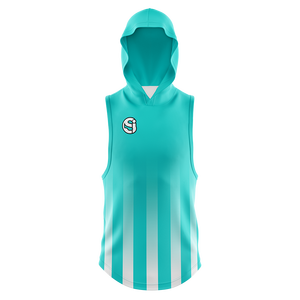 Custom Classic Fleece <b>Sleeveless</b> <b>Hoodie</b> Embossed Logo Breathable Sublimation <b>Sleeveless</b> Winter Design-Personalize Your Look - Product Image 1