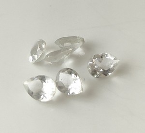 Piedras Preciosas Sueltas de Cuarzo Cristalino Natural al por Mayor, Corte Pera Facetado, 3x5mm-20x30mm, con Juego de Color o Fuego, para Fabricación de Joyas - Product Image 4
