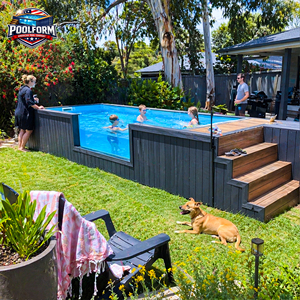 Piscine rectangulaire multifonctionnelle hors sol en fibre de verre avec spa de nage et capacité personnalisée pour le plaisir aquatique en extérieur - Product Image 5