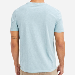 Camiseta Deportiva de Gimnasio para Hombre, 100% Algodón de Alta Calidad, Impresión Personalizada, Transpirable, Casual, Colores Sólidos Personalizados, Camisetas Tri-blend - Product Image 4