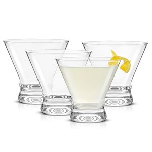 JoyJolt Juego de 4 Vasos de Cóctel Modernos <span class=keywords><strong>Afina</strong></span>, Aptos para Lavavajillas, Vasos de Martini de 8 Onzas para Fiestas - Product Image 1