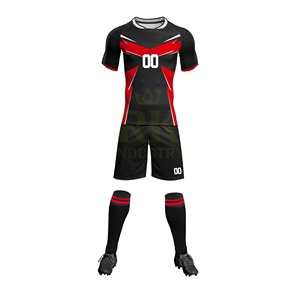Uniformes de Fútbol Personalizados, Servicio OEM, Conjuntos de Camisetas de Fútbol con Diseño de Logotipo Personalizado, 100% Poliéster, Secado Rápido e Impermeable - Product Image 2