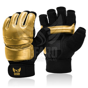 Vente directe d'usine, vêtements d'entraînement, gants de taekwondo, demi-doigts, gants de sécurité pour le taekwondo, en stock - Product Image 2