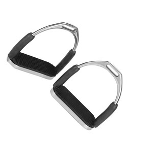 Recién llegado, estribos para montar a caballo de acero inoxidable, agarre de seguridad ajustable, engranaje de tachuela duradero ligero de fábrica - Product Image 6