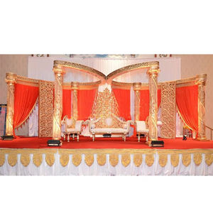 Mariage papillon doré de conception impériale Mandap Grand Mandap européen vintage élégant pour mariage hindou Mandap fabriqué - Product Image 1