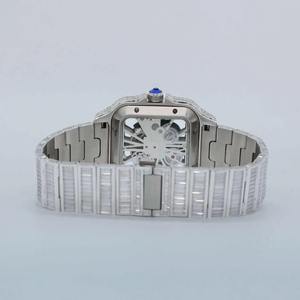 นาฬิกาเพชรทรงฮิปฮอปแบบกำหนดเองหรูหราสำหรับผู้ชายพร้อมหน้าปัดปรับแต่งเองและนาฬิกาออกแบบเฉพาะจากอินเดีย - Product Image 2