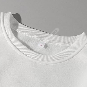 Sweat-shirt surdimensionné pour hommes 100% coton de haute qualité grande taille blanc col rond personnalisé solide léger respirant pour l'hiver - Product Image 4