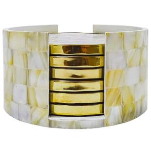 Accessoire de table décoratif artisanal de luxe en nacre incrustée de coquillages pour la maison, les cadeaux et les commandes en gros en vrac - Product Image 2