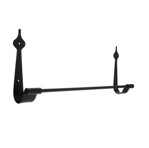Toallero de pared individual de metal con diseño de ruedo, acabado en bronce, perfecto para el hogar, hoteles y accesorios de baño. - Product Image 2