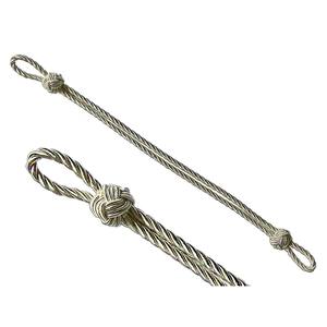 Cordón Trenzado Plateado para Gorras, Proveedor de Cordones para Uniformes, Cordón Trenzado Dorado, Cordón para Gorras con Borlas - Product Image 3