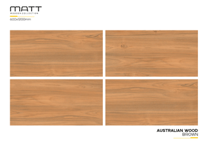 Carreaux de céramique aspect bois/porcelaine 600x1200mm finition mate carreaux de sol et de mur aspect bois poli pour salle de bain - Product Image 2