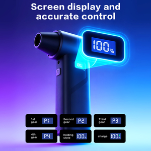Ventilador Turbo Portátil, Soplador de Aire con Presión de Viento de 400G, Material de PVC, Recargable por USB-<span class=keywords><strong>C</strong></span>, Limpiador de Nieve Multifunción - Product Image 3