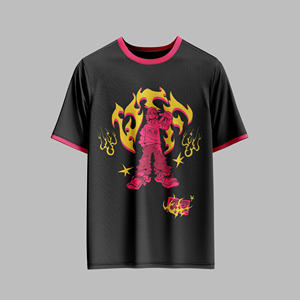 T-shirt imprimé personnalisé 100% coton Streetwear surdimensionné épaule tombante unisexe Fit OEM ODM Fabricant - Product Image 1