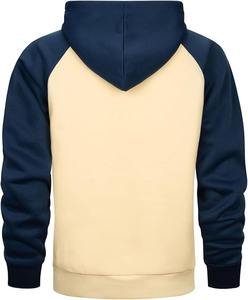 Sudadera con capucha de entrenamiento atlético de talla grande personalizada para hombre, Jersey deportivo de invierno ajustado, cierre frontal, forro sólido de punto alto - Product Image 4
