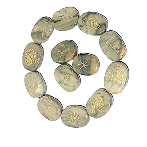 Karuna de alta calidad con forma de jaspe Imperial, piedra de Palma, 13 piezas, juego de Karuna, piedras preciosas de cristal curativas naturales, juego de Karuna al por mayor - Product Image 1