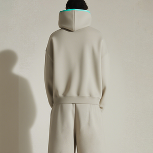 Vente en gros de sweats à capuche personnalisés de haute qualité en coton 400GSM, longueur standard, pour hommes, surdimensionnés, lourds, hiver, ODM - Product Image 2