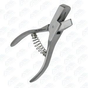 Outil de marquage d'oreille vétérinaire en acier inoxydable léger de 6 "avec encoche de précision - Product Image 1