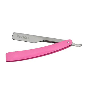Navaja de Afeitar Recta Personalizada para Barbería, Navaja Plegable de Acero Inoxidable con Cuchilla Reemplazable - Product Image 1