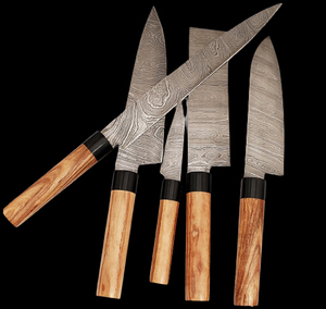 Couteau de chef lavable au lave-vaisselle en acier au carbone de 13 pouces d'excellente qualité professionnelle avec logo personnalisé manche en bois - Product Image 6