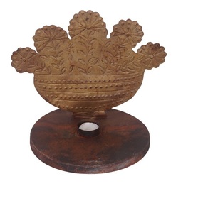 PORTAVELAS DE NAVIDAD ZINK CENTRALES DE MESA DECORATIVOS DE METAL PORTAVELAS DE NAVIDAD PARA LA DECORACIÓN DEL HOGAR - Product Image 2