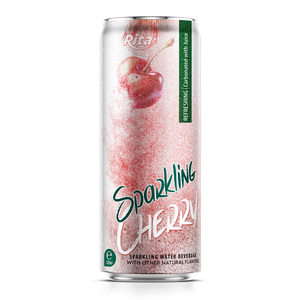 Hot xu hướng nước lấp lánh mix Cherry hương vị 320ml kiểu dáng đẹp có thể Việt Nam nhà máy nhãn hiệu riêng ngăn ngừa mất nước soda - Product Image 1