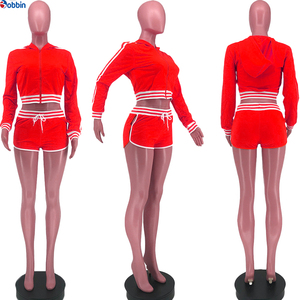 Ensemble de shorts de sport en coton de haute qualité, logo personnalisé, streetwear pour femmes, ensemble assorti en 2 pièces, coupe courte - Product Image 4