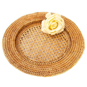 Mantel Individual de ratán tejido a mano de diseño tradicional y Natural para boda, adorno de ratán Natural para el hogar, venta al por mayor de Vietnam - Product Image 5