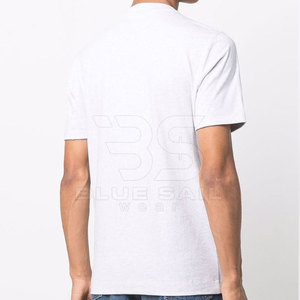 Camisetas de algodón 100% para hombre de peso pesado, camisetas de algodón lisas para hombre con estampado de logotipo personalizado, camiseta informal suave duradera para todos los días - Product Image 4