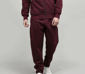 Survêtement Premium pour Hommes |   Ensemble de performance rayé marron et noir |   Ensemble de survêtement deux pièces à fermeture éclair intégrale Urban Athletic Gym Training - Product Image 6