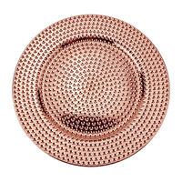 Plaques de chargeur tendance à la mode de qualité supérieure, forme ronde sous l'assiette pour les fêtes de mariage, décoration de la maison