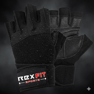 Guantes Deportivos Multiusos Rexfit, Cobertura Completa de la Palma, Diseño Transpirable y Ligero, Guantes de Levantamiento - Product Image 1
