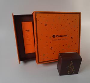 Custom High Quality Luxury Kraft Paper Mooncake <b>Gift</b> Packaging Bio-Degradable Foil Foldable Drawer Gold Foil Logo Industrial - Product Image 2