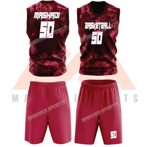 Uniformes de basket-ball et survêtements d'entraînement à séchage rapide et respirant pour femmes et enfants en gros forfaits de vêtements de sport sublimés à imprimé floral - Product Image 3