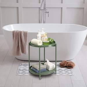 Table d'appoint décorative de couleur mate verte lampe à café Pot affichage Table d'appoint en métal de chevet pour la décoration de la maison nordique - Product Image 5