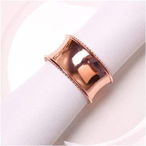 แหวนผ้าเช็ดปากทองแดง 100% หัตถกรรมชิ้นงานล่าสุดขายแหวนผ้าเช็ดปากทองแดงสําหรับปรับแต่งทองแดงขัดเงา - Product Image 5