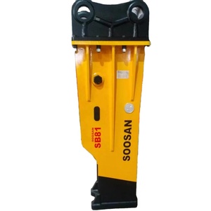 Martillo hidráulico SB 81 tipo BOX adecuado para excavadoras pesadas con 18-26 toneladas de buena calidad para demoler rocas duras y trabajar. - Product Image 1