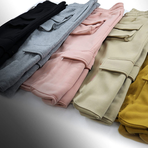 Meilleure qualité hommes décontracté Cargo Shorts 100% coton coupe ample poche latérale solide motif non tissé méthode de tissage en toile - Product Image 6