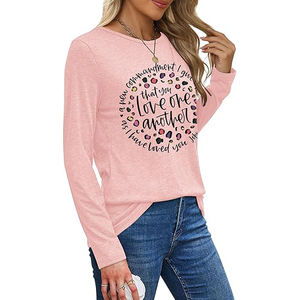 Camiseta Moderna para Mujer, Tejido de Punto Suave y Transpirable, Diseño Sólido Informal y Moderno - Product Image 2