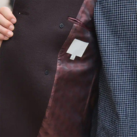 Manteau long en laine de haute qualité pour homme, couleur personnalisée, 100 % laine, col rabattu, boutons en corne, anti-plis, respirant, écologique