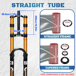 <span class=keywords><strong>Fourche</strong></span> à suspension pneumatique pour VTT BUCKLOS pour DH XC 15*110mm 27,5/<span class=keywords><strong>29</strong></span> pouces 180mm de débattement <span class=keywords><strong>Fourche</strong></span> de vélo à double épaule - Product Image 6