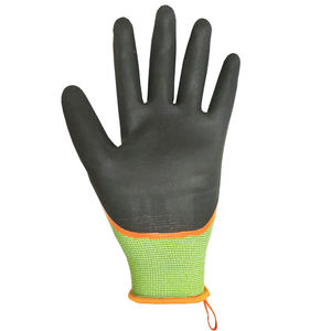 Waterproof Leather Garden Work <b>Gloves</b> Hi-Vis Seamless <b>Knit</b> Liner Double-Dipped Coated Sandy Grip Anti-Chemical Anti-Static - Product Image 3