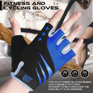 Guantes de medio dedo para ciclismo de primera calidad, acolchado de Gel, protección de Palma, guantes para moto, cómodos guantes antideslizantes transpirables - Product Image 5