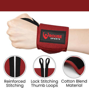 Muñequeras de Gimnasio para Levantamiento de Pesas con Logotipo Personalizado al por Mayor, Muñequeras de Soporte para Levantamiento de Pesas y Peso Muerto, Soporte de Muñeca para Fitness - Product Image 3