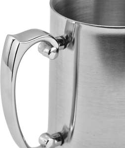 Mug à Moscow Mule en acier inoxydable à double paroi, tankard classique fait à la main, 500-1000 ml, maison, jardin, cuisine, salle à manger, bar, artisanat en acier - Product Image 2