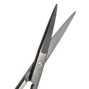 Tijeras quirúrgicas de acero inoxidable de un solo uso Fórceps afilados rectos para vestir Fuente de alimentación manual - Product Image 2