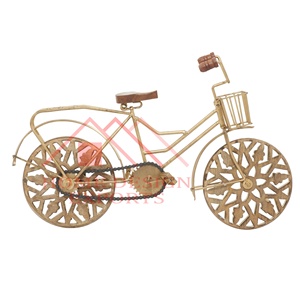 Escultura decorativa de metal de bicicleta de mesa - Product Image 5