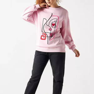 Sudaderas Casuales de Invierno para Mujer, Fabricadas en Pakistán, de Color Sólido, con Logotipo Personalizado en la Parte Delantera, 100% Algodón - Product Image 2