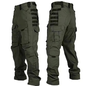 Pantalones de Trabajo de Lona Transpirables, Resistentes al Desgaste y Ecológicos para Hombre, Pantalones Cargo Rectos con Múltiples Bolsillos, para Trotar al Aire Libre, Tácticos, de Invierno - Product Image 6