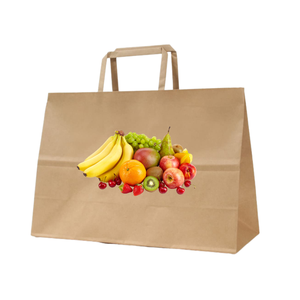 Bolsa de papel de compras de entrega rápida con logotipo, venta al por mayor, biodegradable, fácil de usar, respetuoso con el medio ambiente, reciclable, origen de Vietnam - Product Image 3